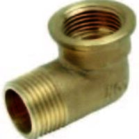 Codo latón 90º M/H  1 1/2"