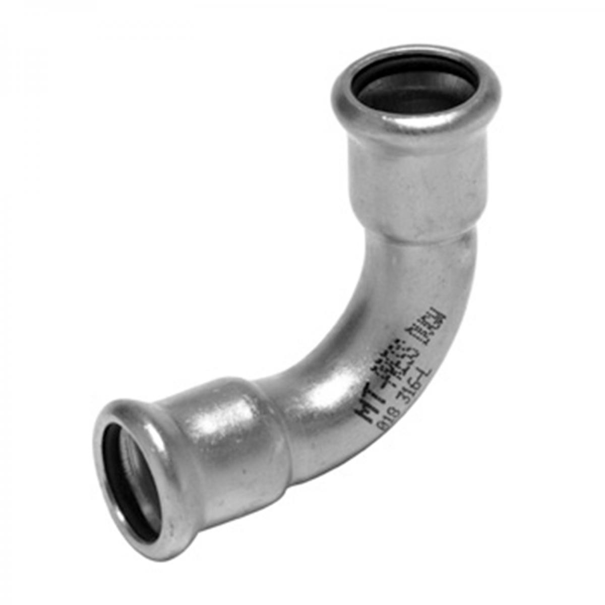 CURVA 90º H-H INOXIDABLE PARA PRENSAR MT-PRESS