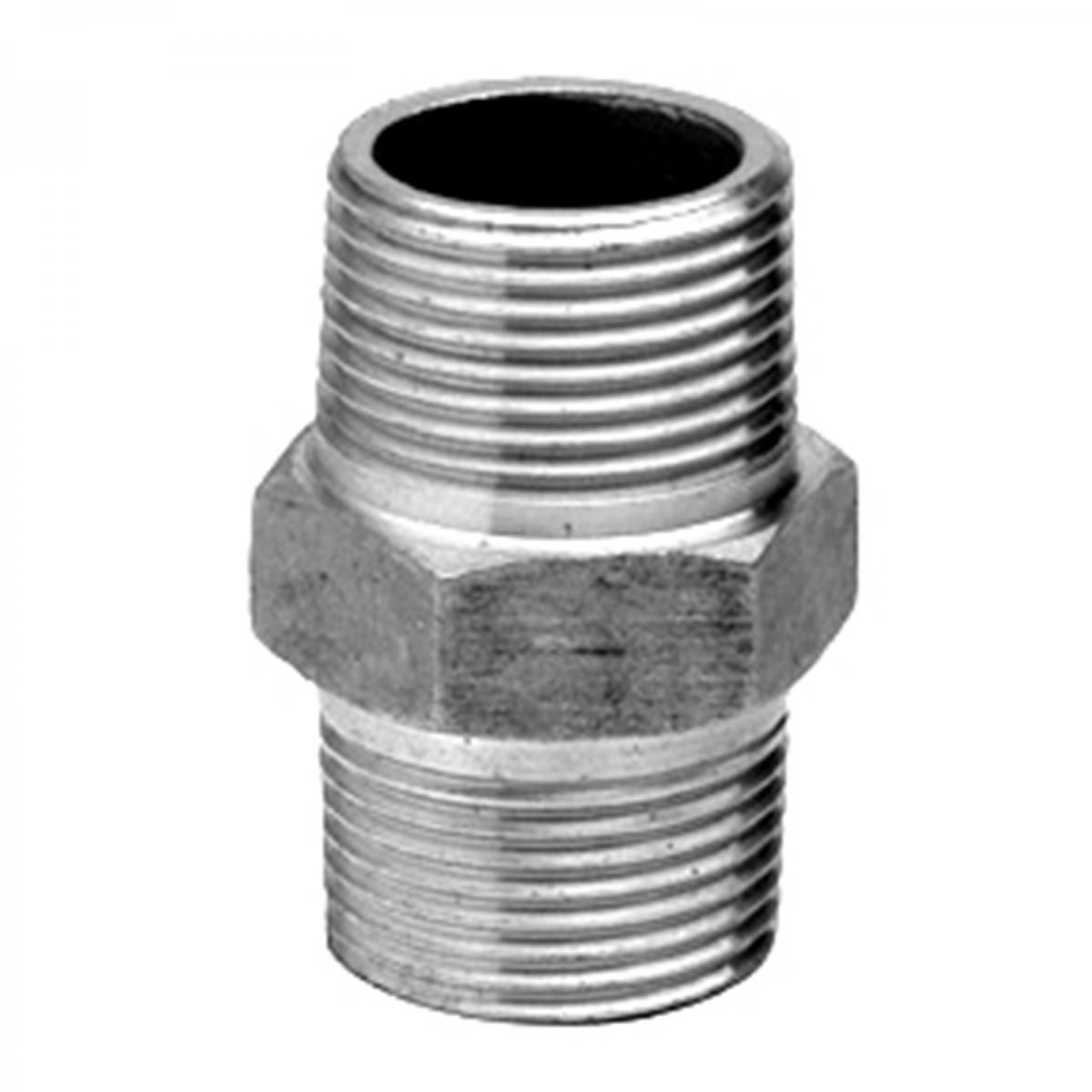 MACHÓN ROSCADO DE ACERO INOXIDABLE M-M